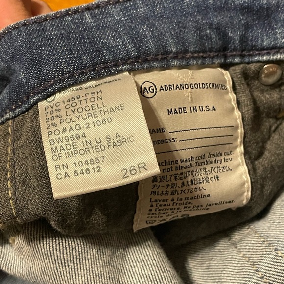 NWOT AG Adriano Goldschmied Jeans Sz 26R - Picture 6 of 7